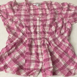 Pink Plaid Women’s Shirt